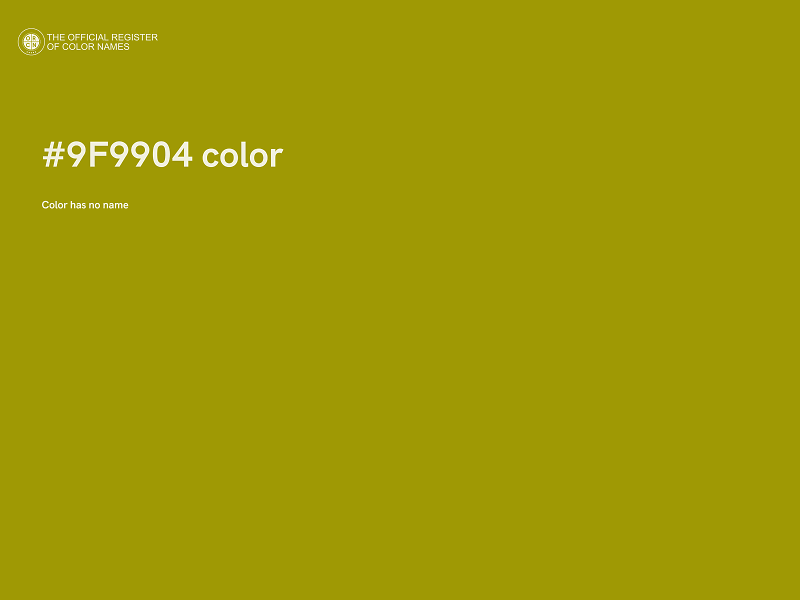 #9F9904 color image
