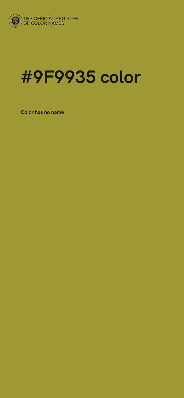 #9F9935 color image