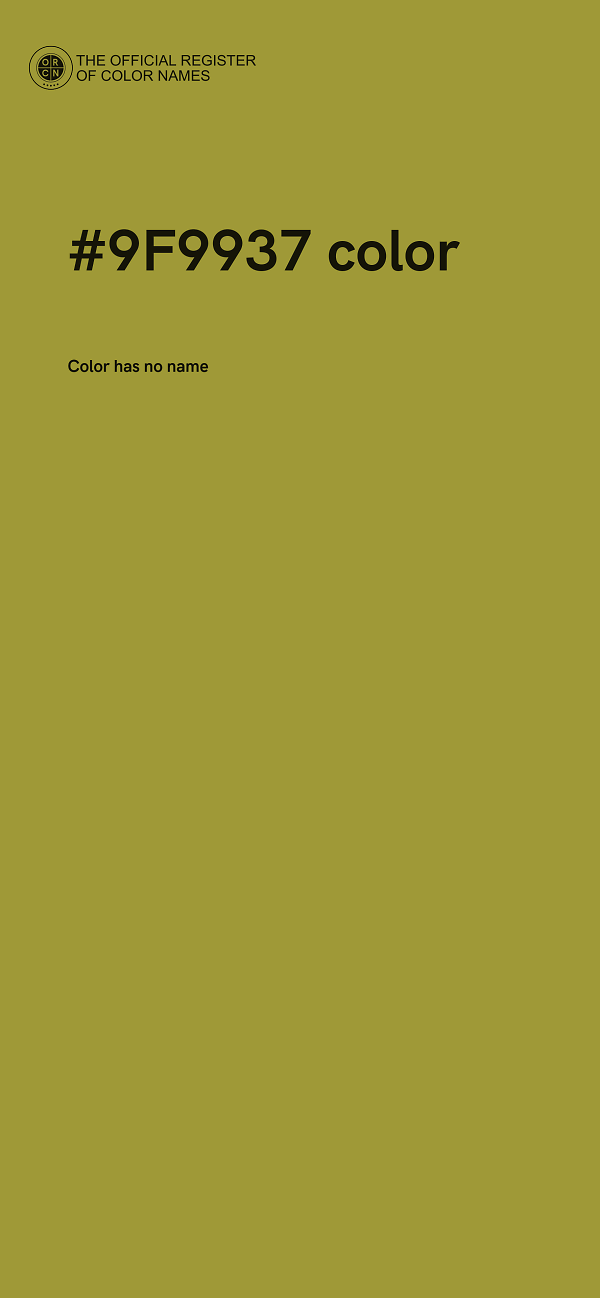#9F9937 color image