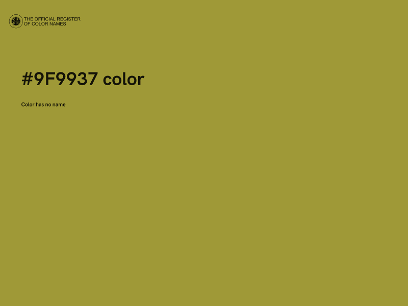 #9F9937 color image