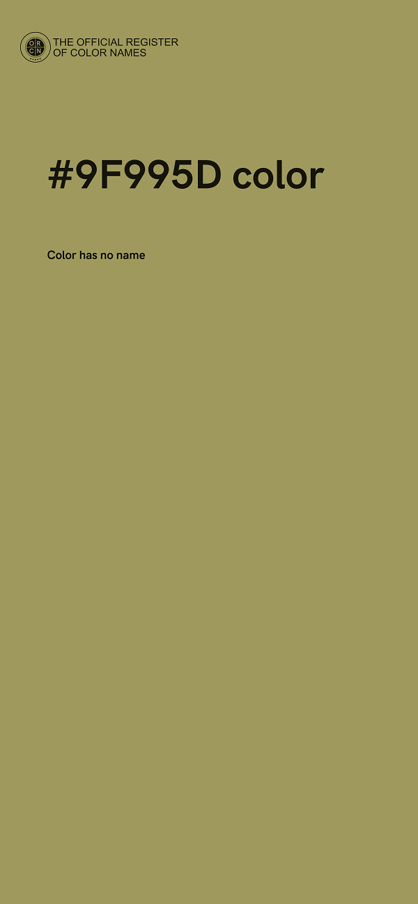 #9F995D color image