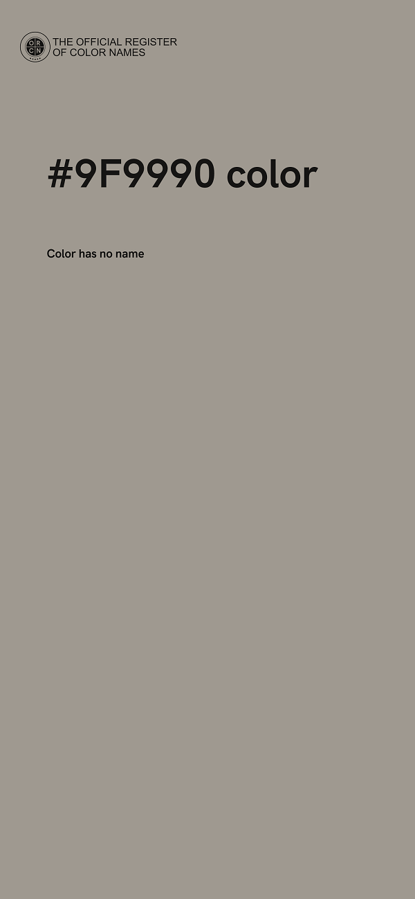 #9F9990 color image