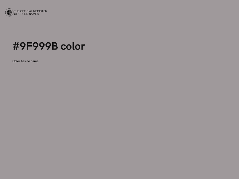 #9F999B color image