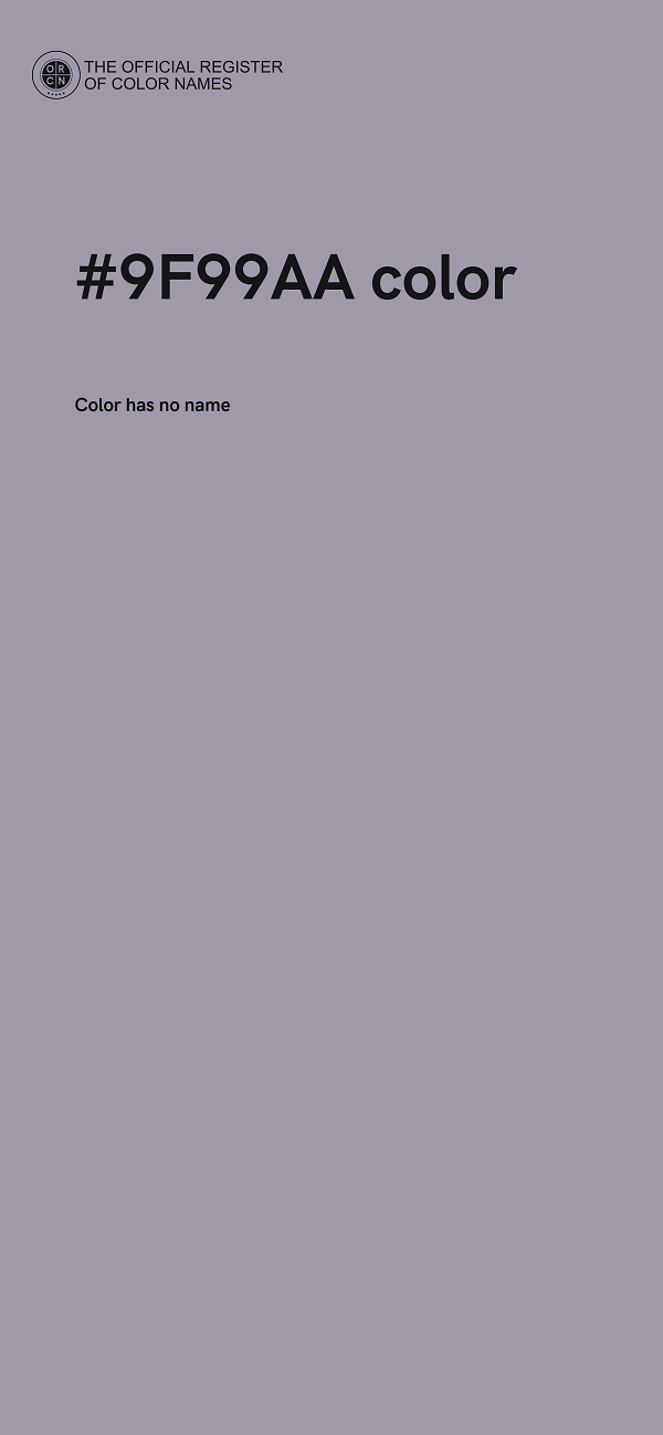 #9F99AA color image