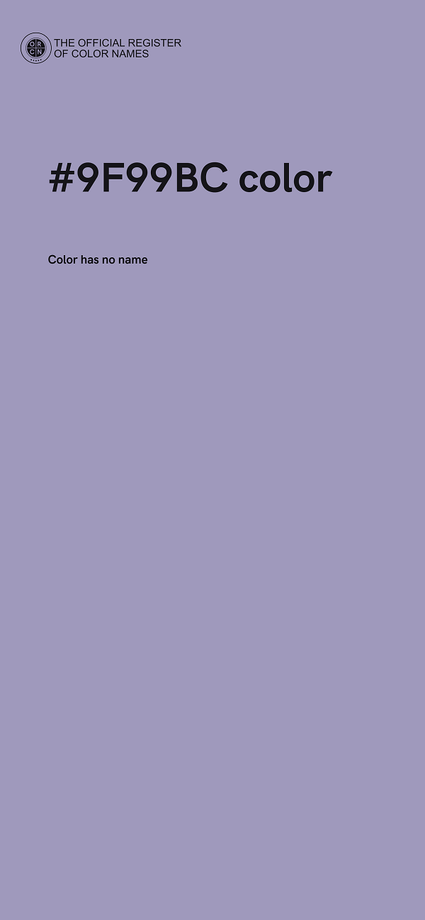 #9F99BC color image