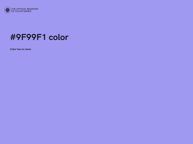 #9F99F1 color image