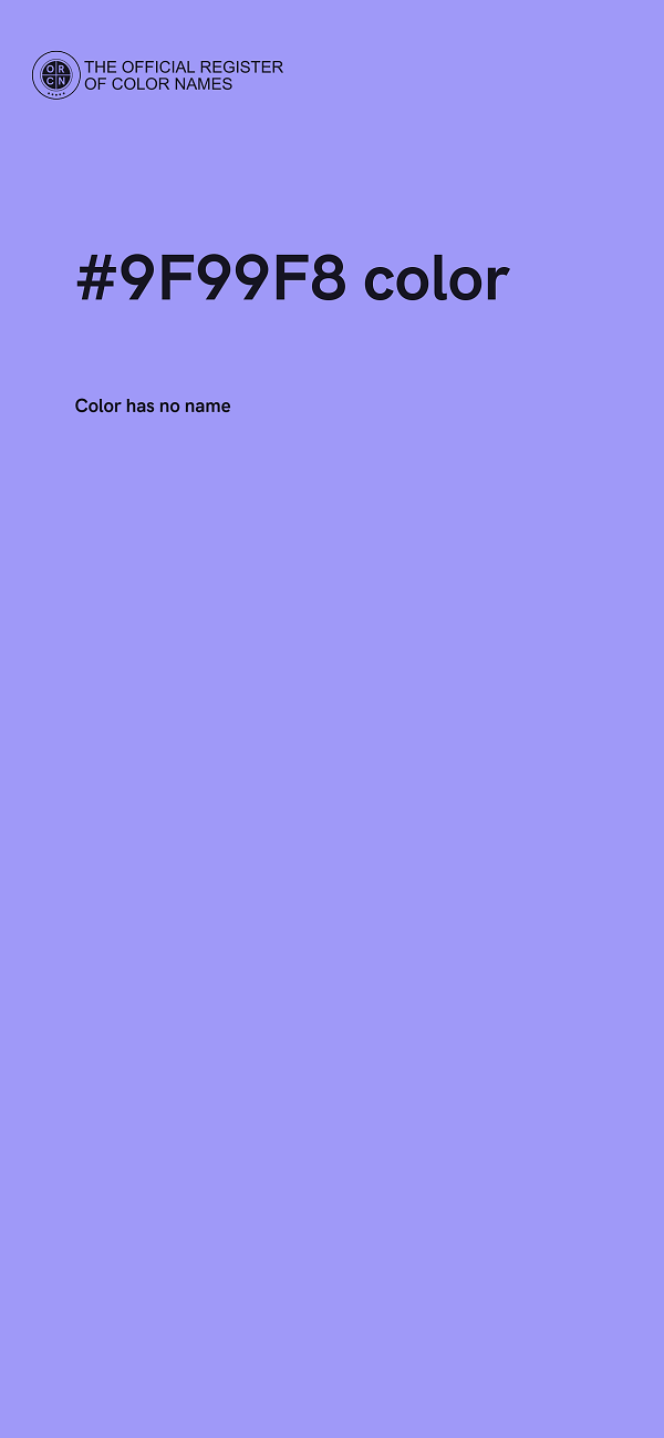 #9F99F8 color image