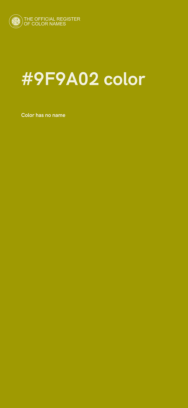 #9F9A02 color image