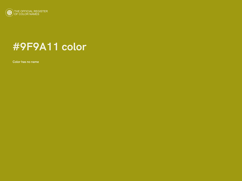 #9F9A11 color image