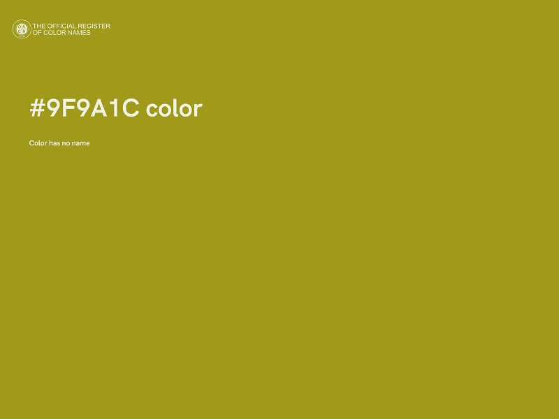 #9F9A1C color image