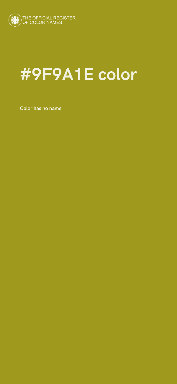 #9F9A1E color image