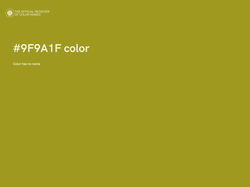 #9F9A1F color image