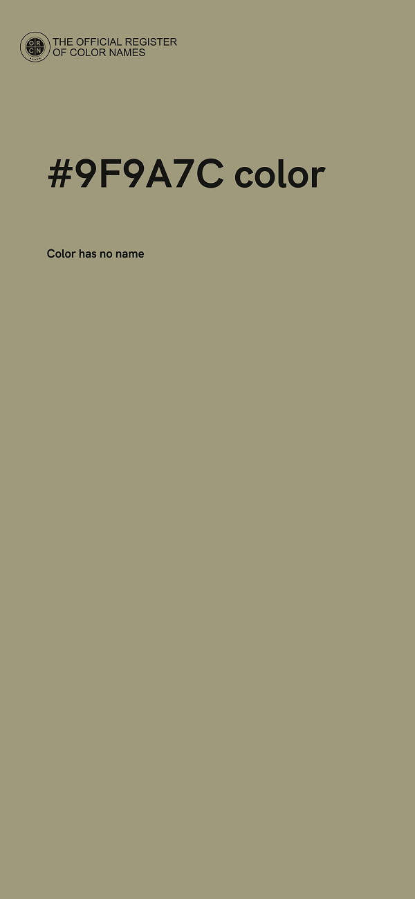 #9F9A7C color image