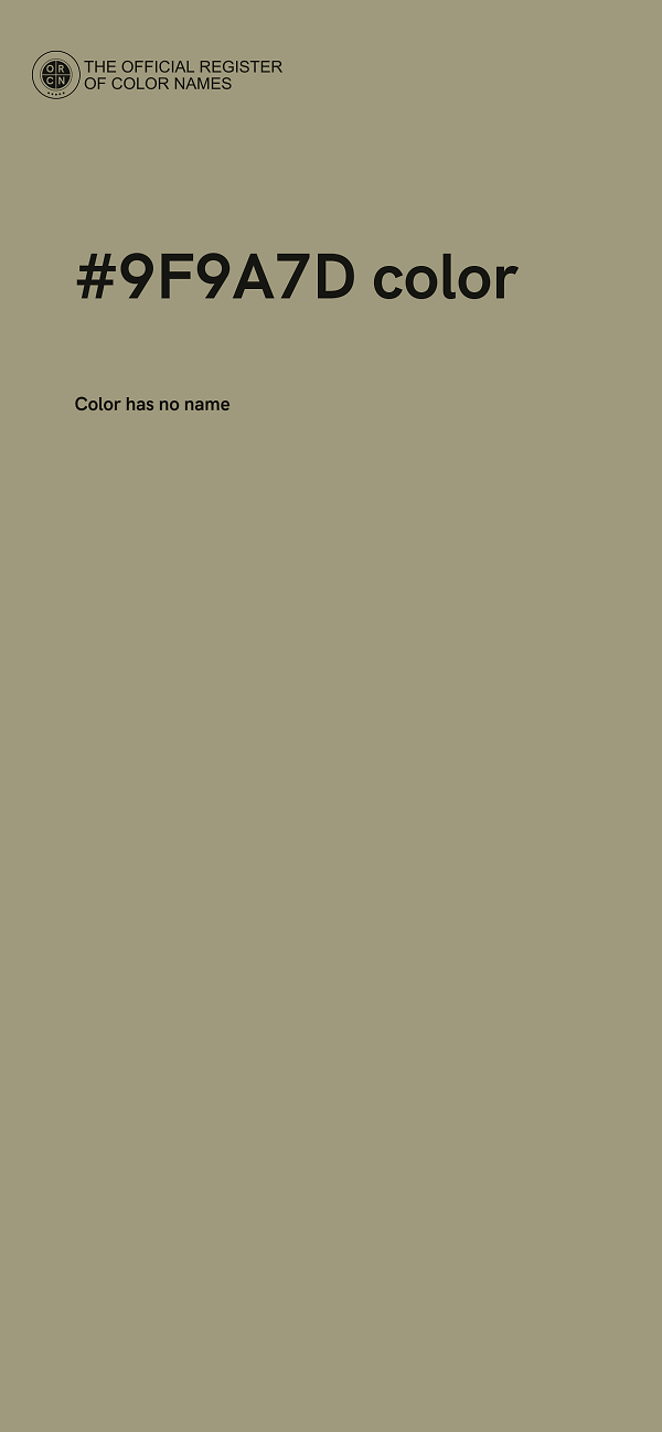 #9F9A7D color image