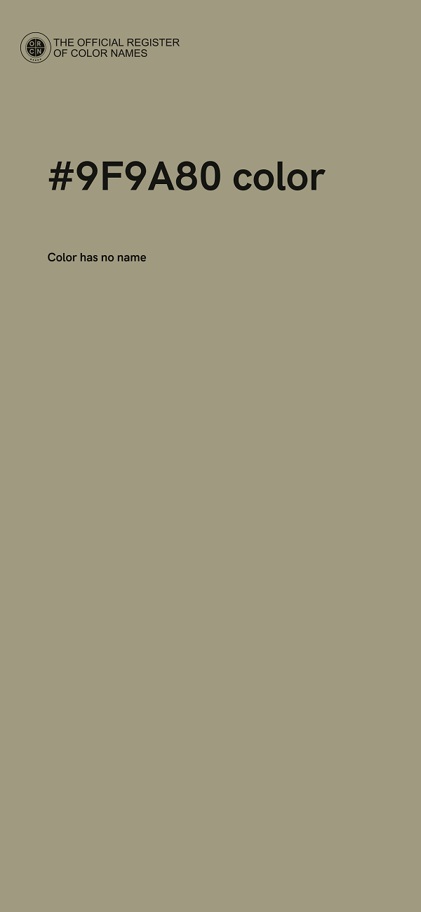 #9F9A80 color image