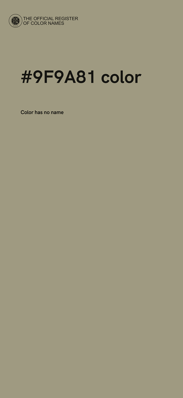 #9F9A81 color image
