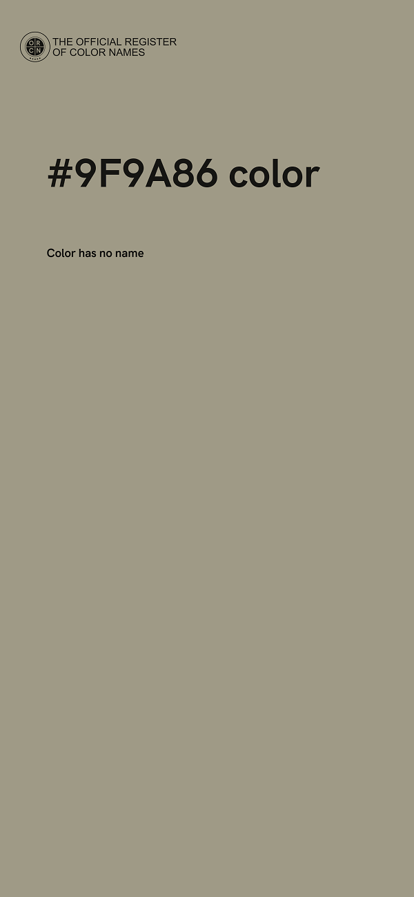 #9F9A86 color image