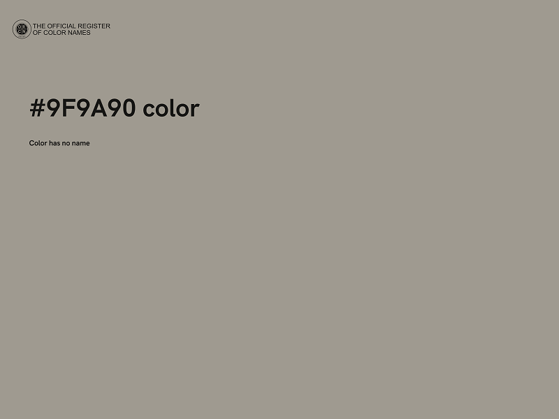 #9F9A90 color image