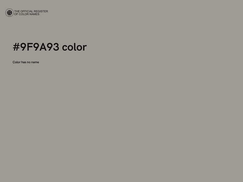 #9F9A93 color image