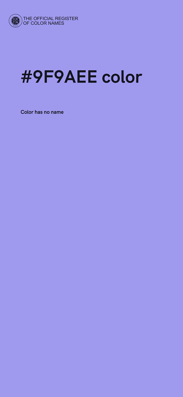 #9F9AEE color image
