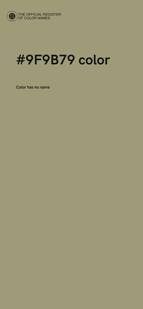 #9F9B79 color image