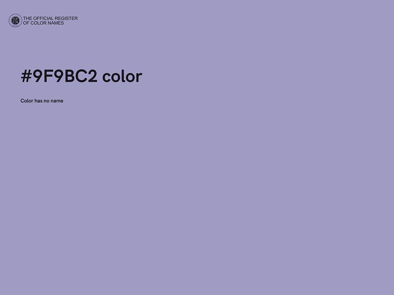 #9F9BC2 color image