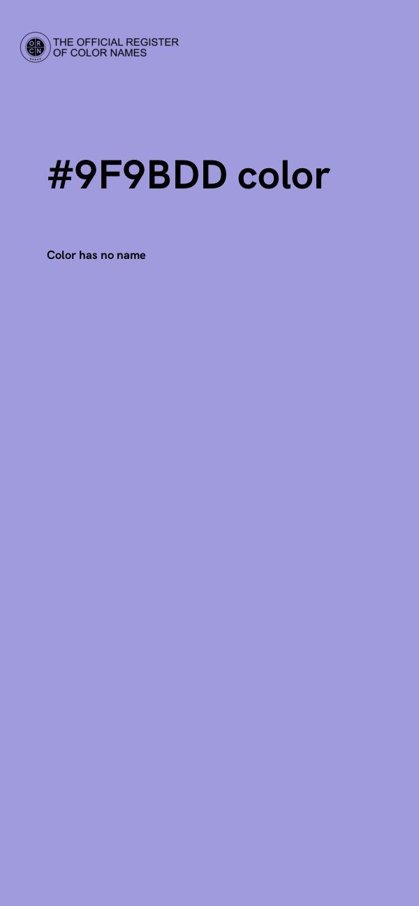 #9F9BDD color image