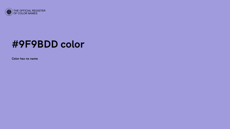 #9F9BDD color image
