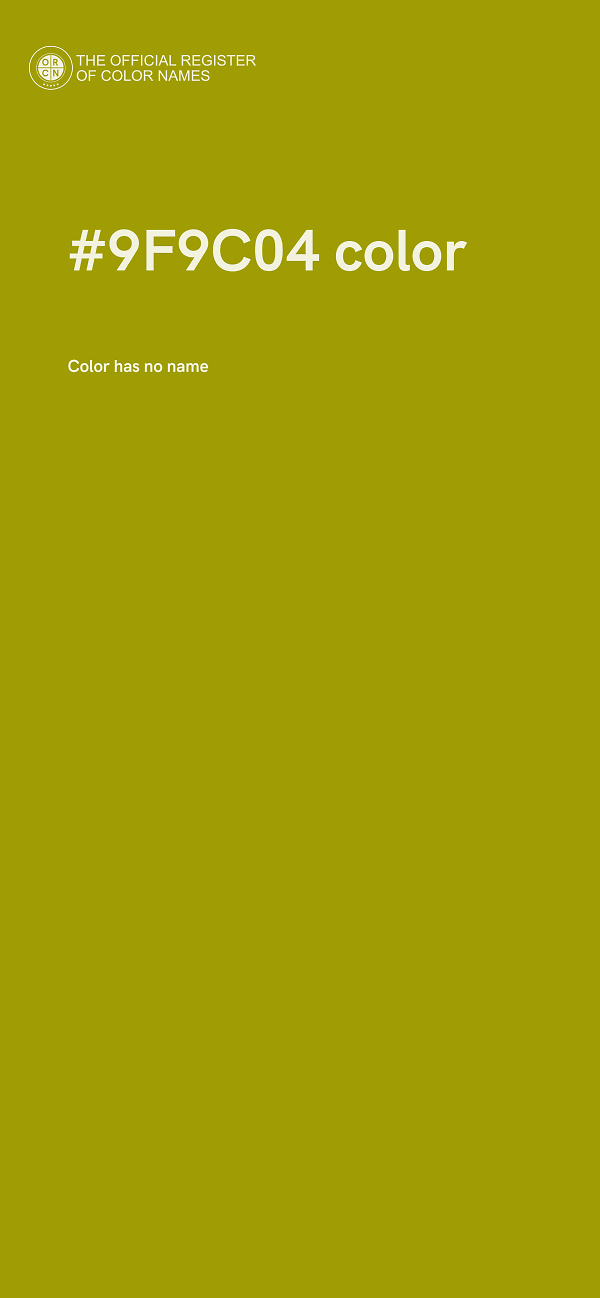 #9F9C04 color image