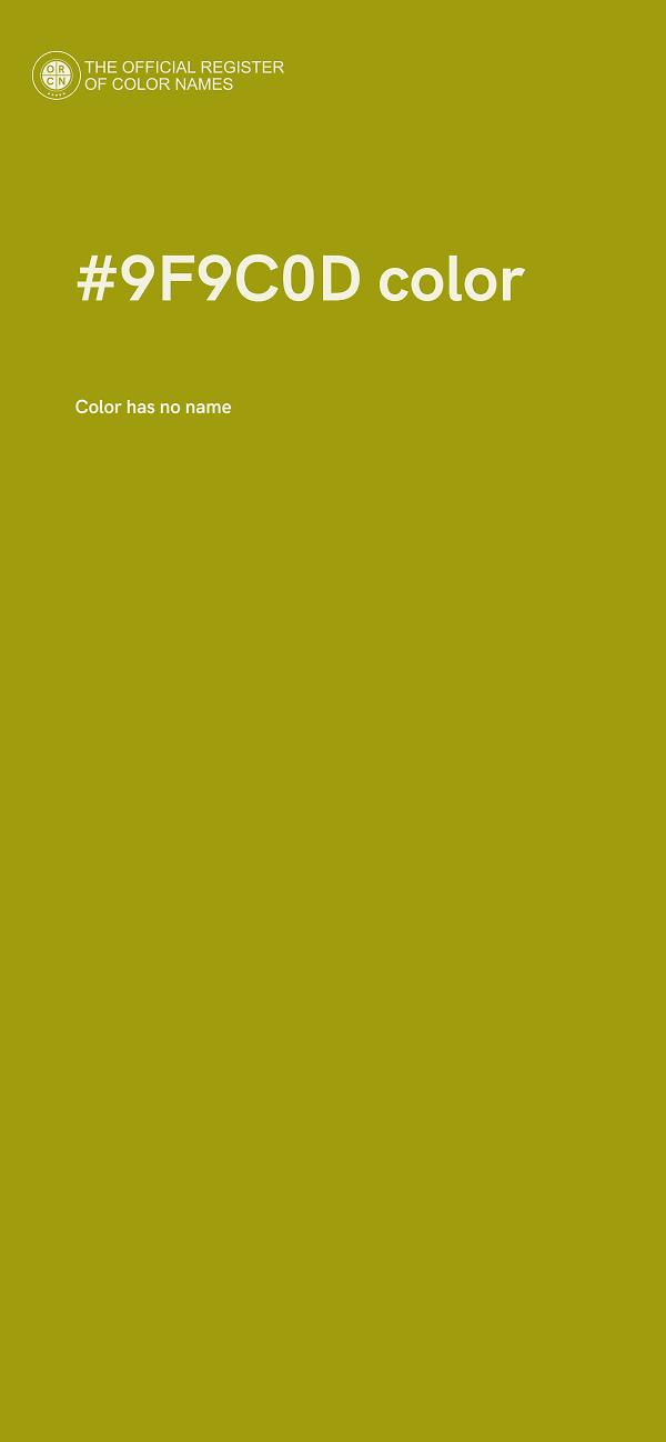 #9F9C0D color image