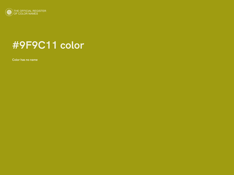 #9F9C11 color image