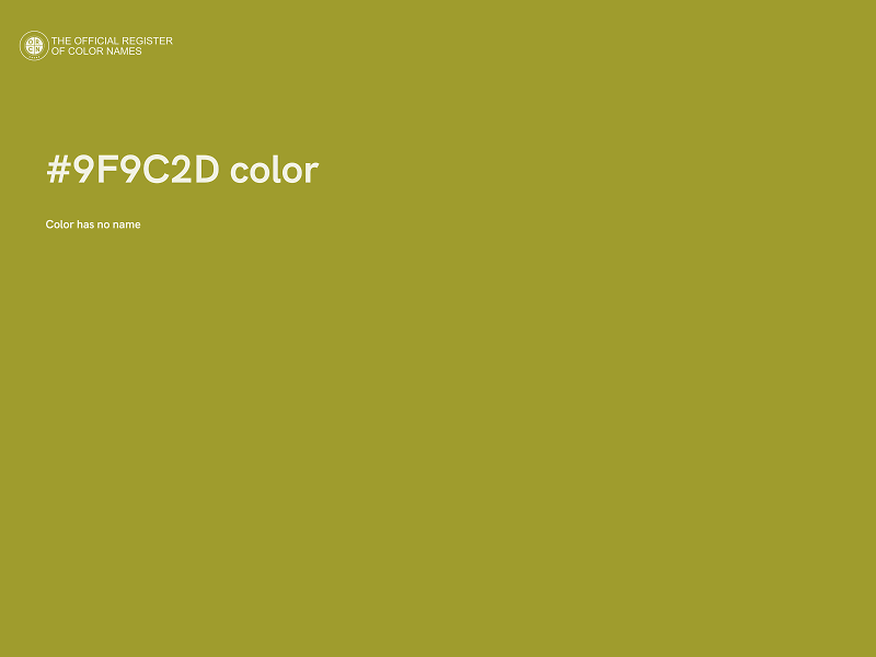 #9F9C2D color image