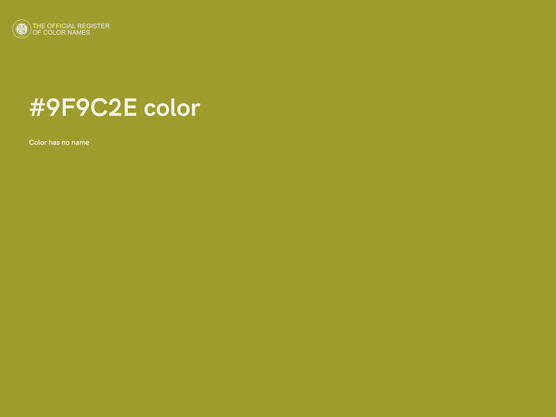 #9F9C2E color image