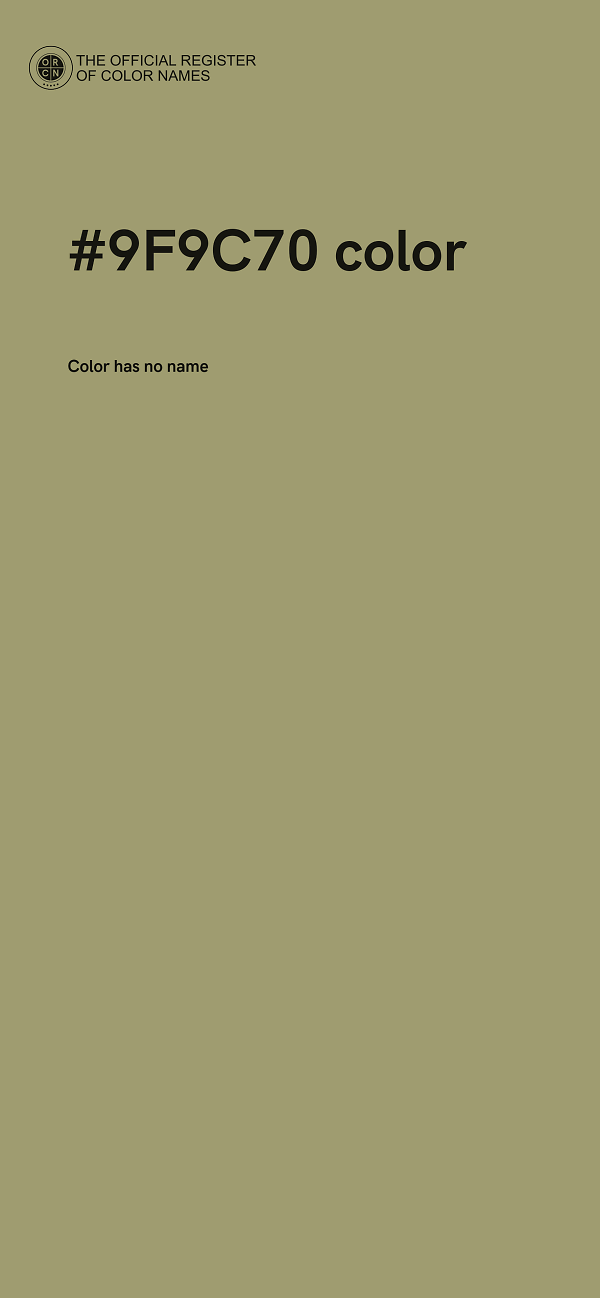 #9F9C70 color image