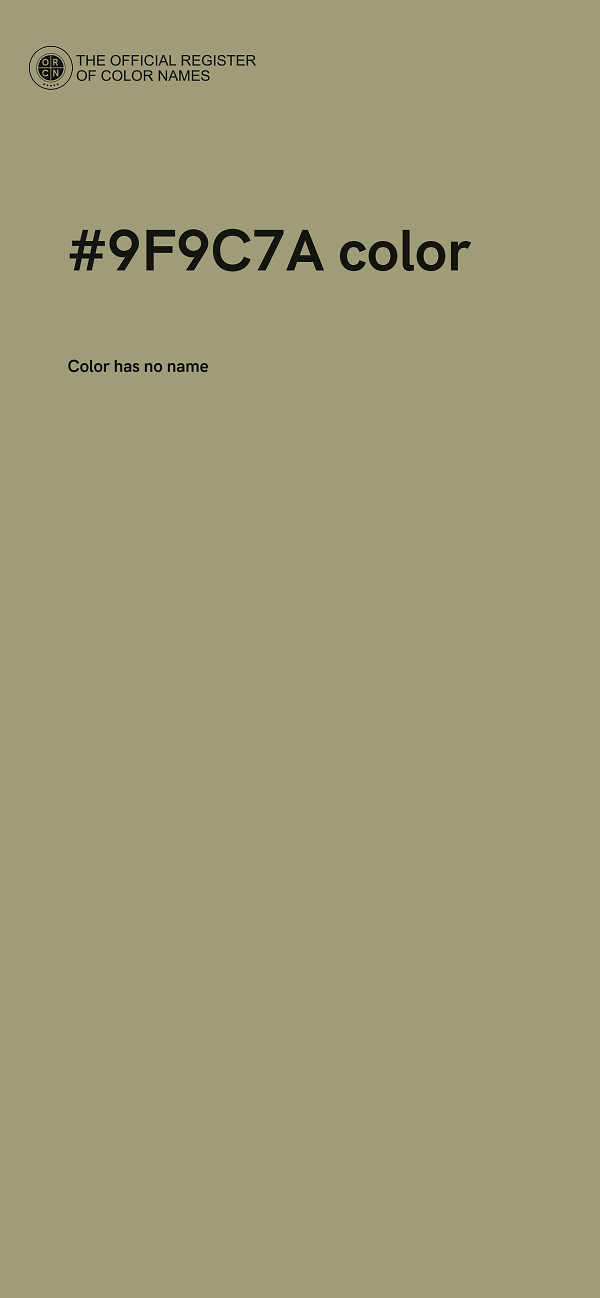 #9F9C7A color image