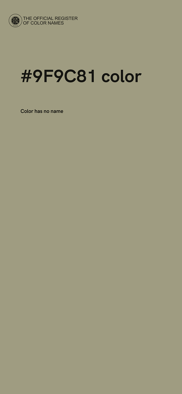 #9F9C81 color image