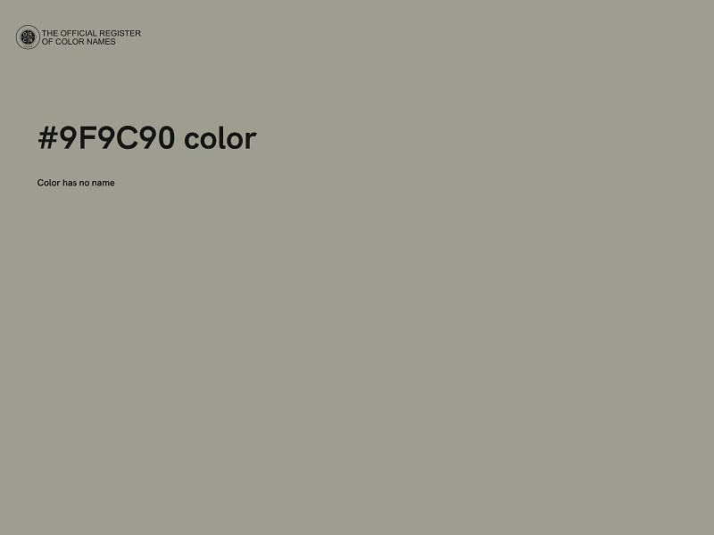 #9F9C90 color image