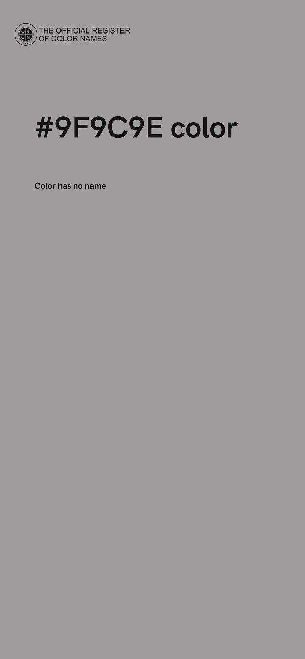 #9F9C9E color image