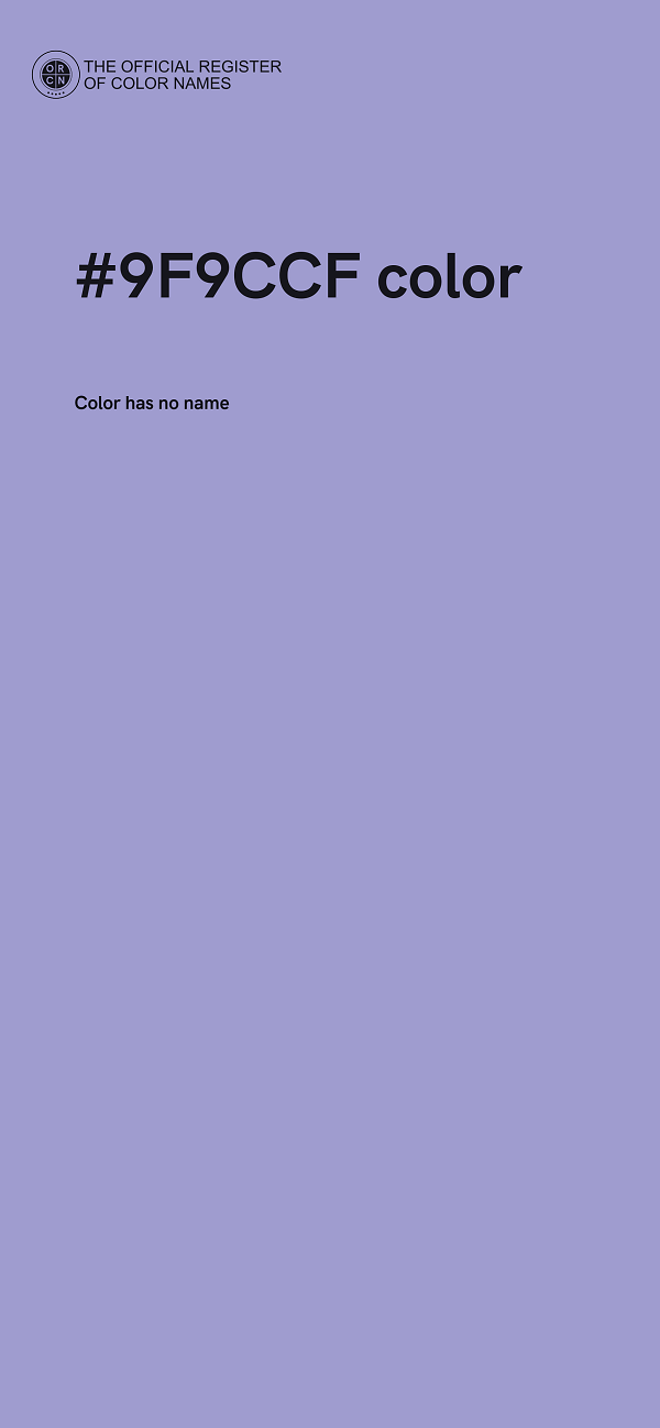 #9F9CCF color image