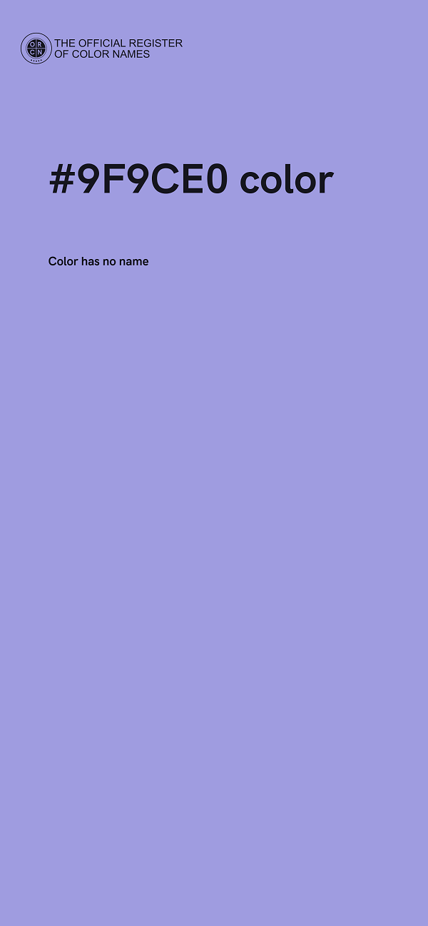 #9F9CE0 color image