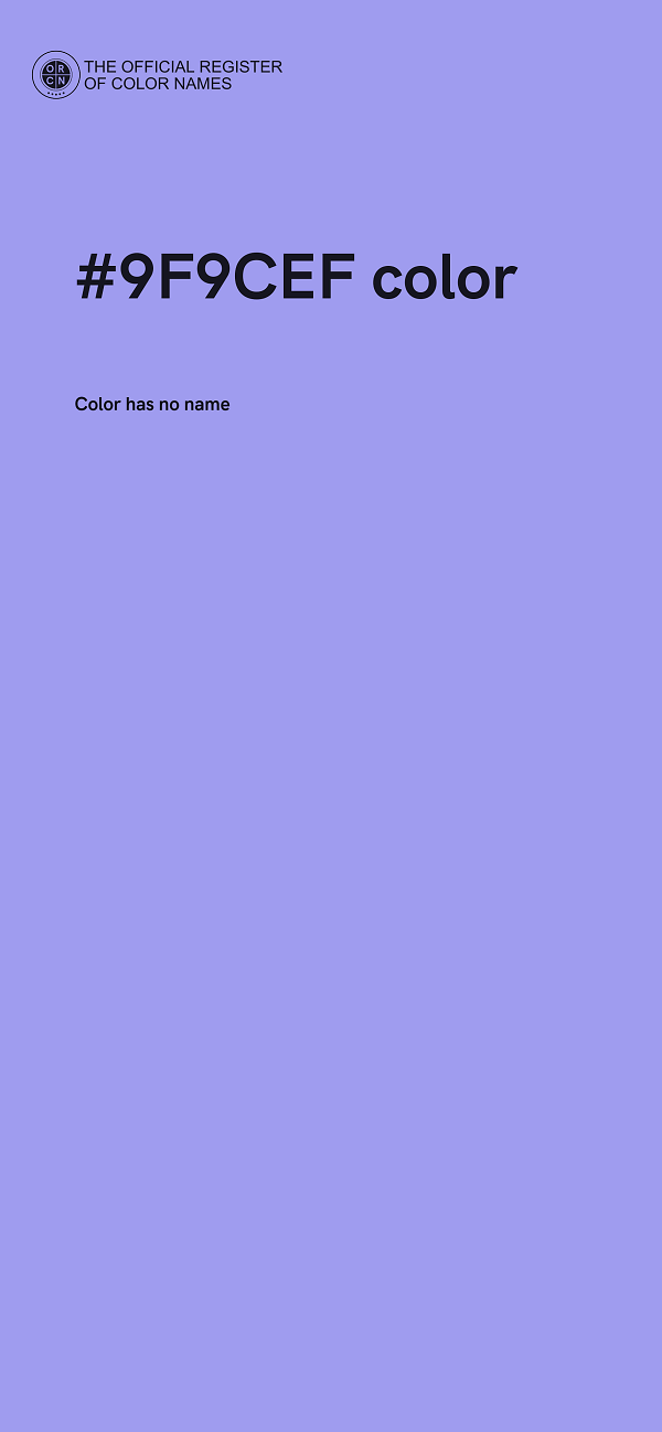 #9F9CEF color image