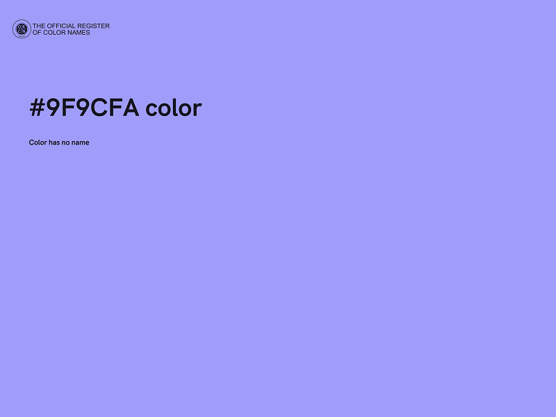 #9F9CFA color image