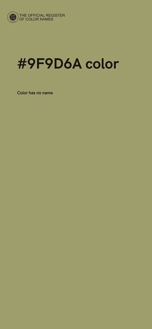 #9F9D6A color image
