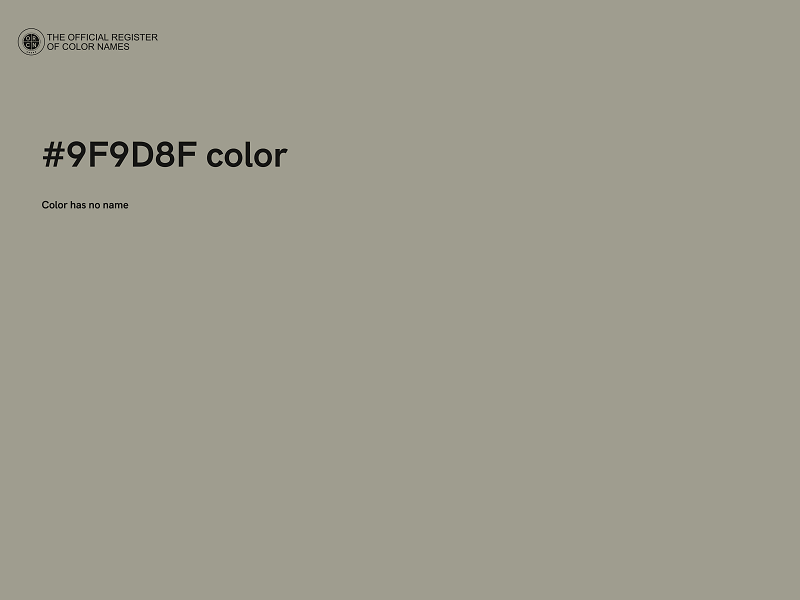 #9F9D8F color image