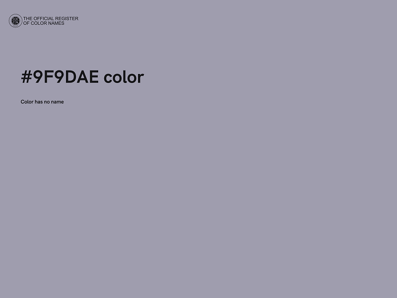 #9F9DAE color image