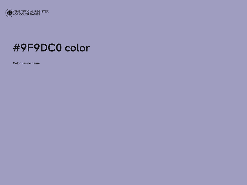 #9F9DC0 color image