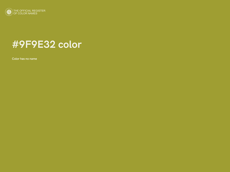 #9F9E32 color image