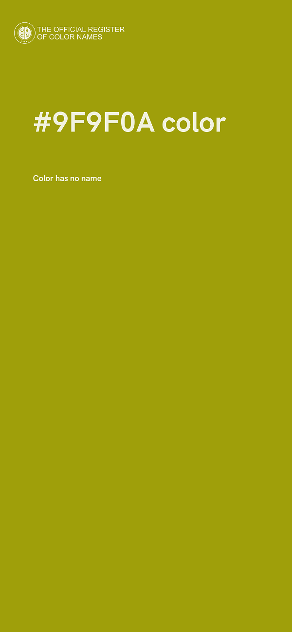 #9F9F0A color image
