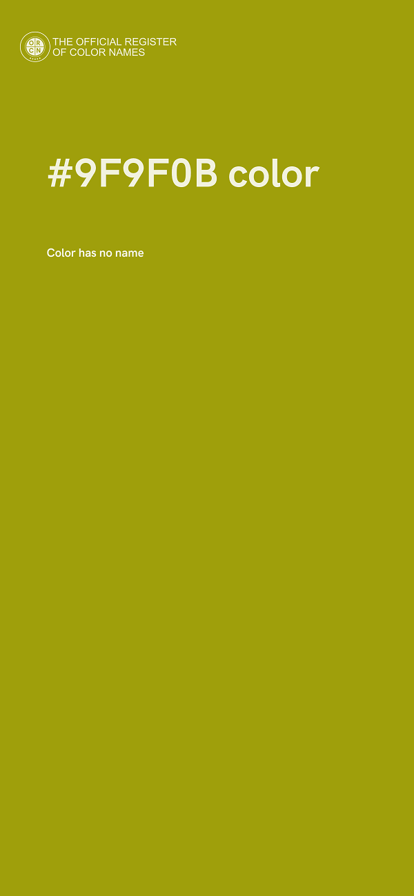 #9F9F0B color image