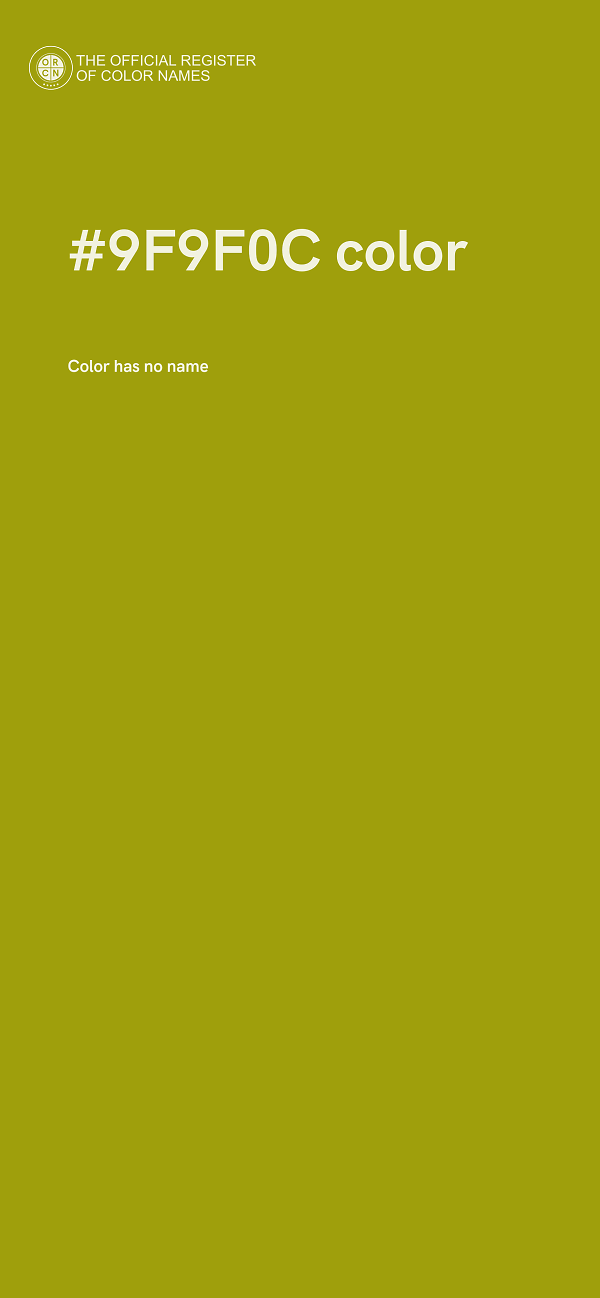 #9F9F0C color image